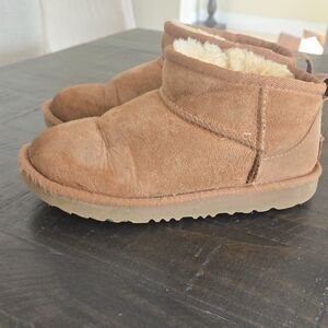 UGG Chestnut Suede Ankle Boots